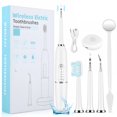 thumbnail image 1 of XIRQI Plaque Remover for Teeth,Tooth Scraper Polisher,Ultrasonic Tooth Cleaner Dental Tartar Calculus Remover with LED Light Teeth / 5 Adjustable Modes,Cleaning Kit Safe for Adult Kids (White), 1 of 6