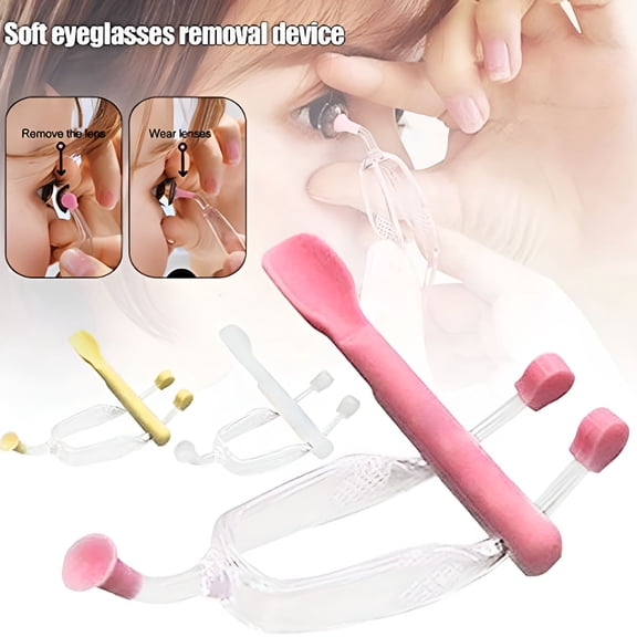XIRQI Portable Contact Lens Applicator Inserter Tool Kit Tweezers Remover Hygienicer