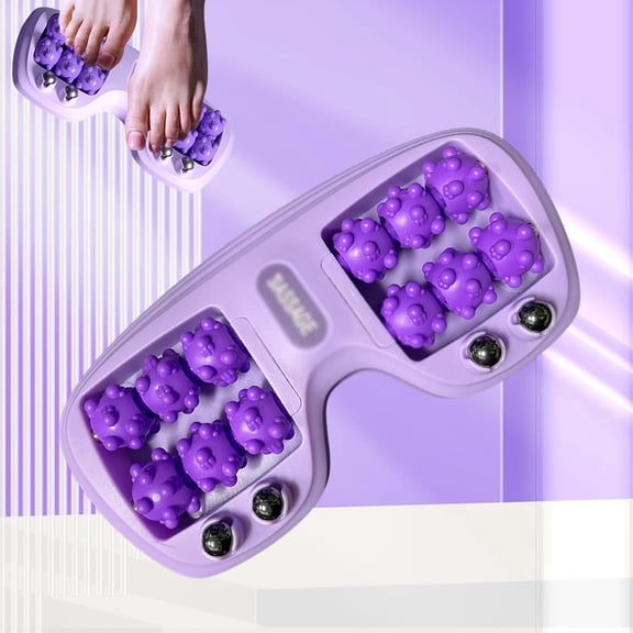 XIRQI Portable Double Foot Massage Roller for Plantar Fasciitis Relief|Plantar Fasciitis Relief,Acupressure Therapy,Pain Relief&Stress Relief,Improved Circulation
