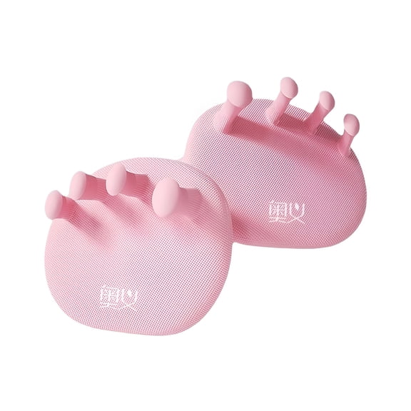 XIRQI Portable Toe Separators,Arch Support,Rubber Thumb Correction for Men Women Toe Dividers Arch Exerciser Slipper,Yoga Toe Arch Trainer Pink