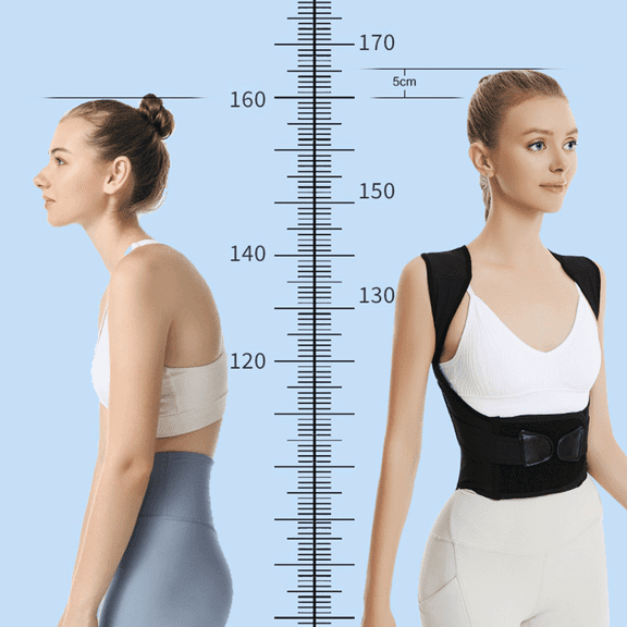 XIRQI Posture Corrector, Ergonomic Double-Y Back Brace, Stress-Relieving Shoulder Brace
