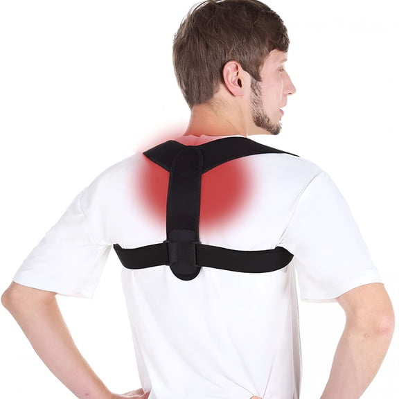 XIRQI Posture Corrector for Women and Men,Adjustable Upper&Mid Back Brace for Neck,Shoulder&Back Support,Breathable Back Straightener for Pain Relief and Better Posture