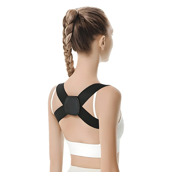 XIRQI Posture Corrector for Women,8-Strap Shoulder Design Back Brace,Back and Lumbar Support Shoulder Brace,Black,S
