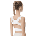 thumbnail image 1 of XIRQI Posture Corrector for Women,9-Strap Shoulder Design Back Brace,Back and Lumbar Support Shoulder Brace,White,M, 1 of 6