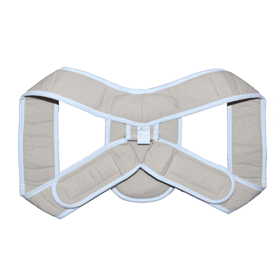 XIRQI Posture Corrector for Women,Elastic Shoulder Straps Back Brace,Convenient and Comfortable Shoulder Brace,Beige,S