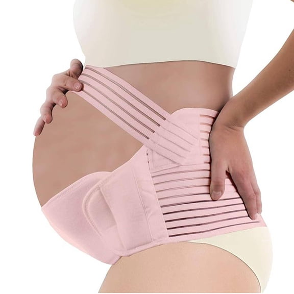 XIRQI Pregnancy Belly Band Polyester Fiber Maternity Belly Band Adjustable Pregnancy Belly Support Band,Pink,XXL
