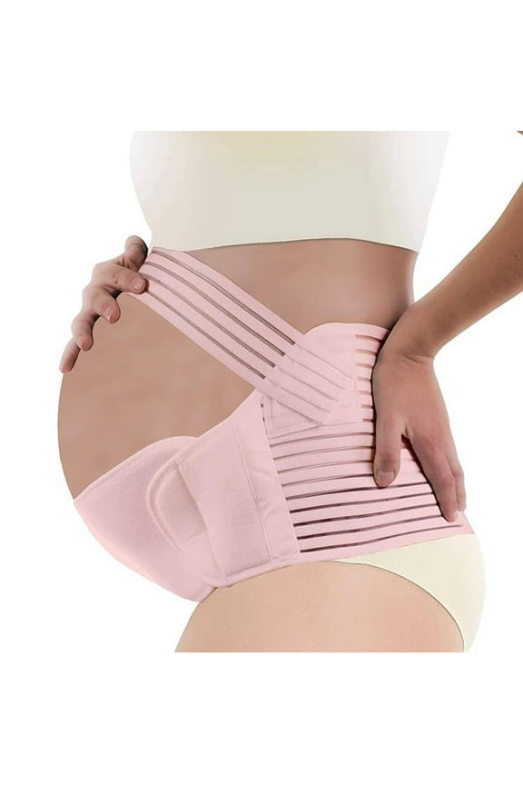 Pregnancy Belly Band Polyester Fiber Maternity Belly Band Adjustable Pregnancy Belly Support Band,Pink,XXL