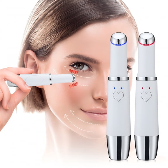 XIRQI Rechargeable Eye Massager Wand-USB Cooling Therapy for Dark Circles & Puffiness (3 Vibration Modes),USB Cable,1 Eye Beauty Instrument,Instruction Manual 1 Pack,Massager