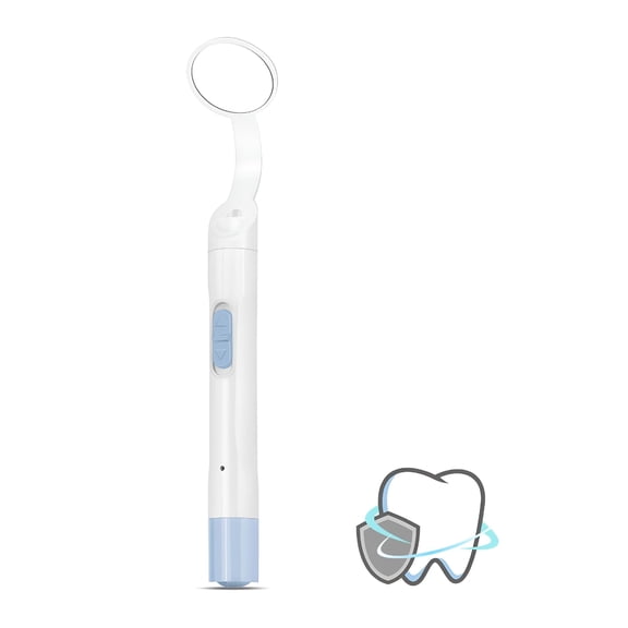 XIRQI Rechargeable Led Dental Mirror with Usb Charging Function,Anti-Fog Mirror Surface,White&Yellow Dual Lighting,Detachable Design for Easy Cleaning