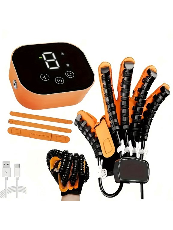Rehabilitation Robot Glove for Stroke,Robotic Hand Stroke Recovery Equipment,Fingers Strength Training Device for Hemiplegia,Strength Adjustable Physical Therapy Equipment