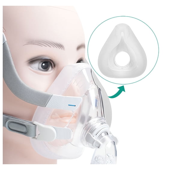 XIRQI Replacement Mask Cushion for Full Face Mask,2 Packs Reliable Seal&Perfect Fit-Accessories Replacement Supplies (Medium)