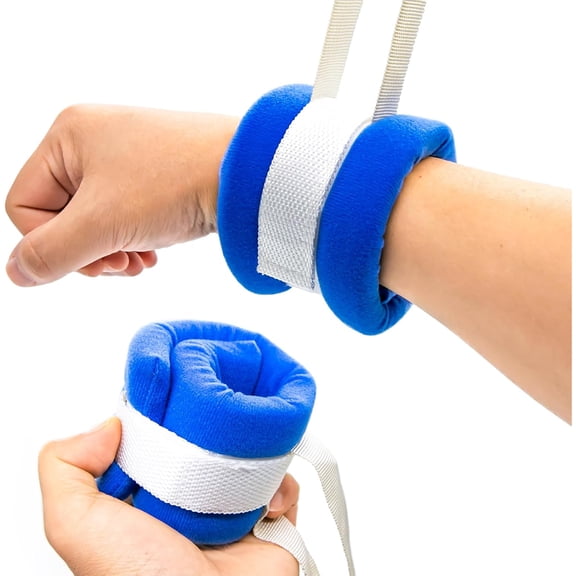 XIRQI Restraints for Dementia Patients Hospital Bed Restraints for Elderly Adults Safety Seniors with Dementia Medical Restraints for Bed Hands Or Feet Universal Constraints Control (2Pcs)