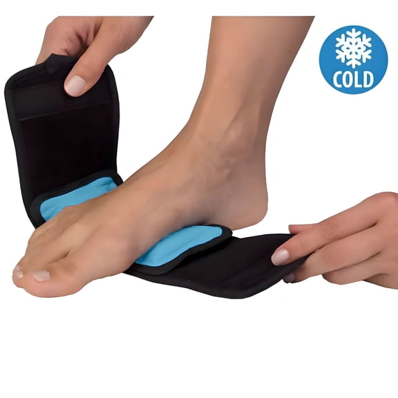 XIRQI Reusable Gel Ice Pack Wrap,Hot Cold Therapy for Sport Injuries,First Aid,Neck Knee Head Ankle Wrist Elbow Foot Calves Pain Relief,Strap Wrap Hand Foot Wrist Elbow Relief Pain