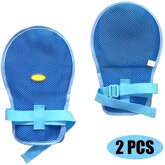 XIRQI Safety Restraint Mitts - 2PCS, Control Mitts Safety Hand Glove, Restraint Mitts, Gloves to Prevent Scratching for Adults, Dementia Products for Elderly, Helpful to Both Wearer and Caregivers