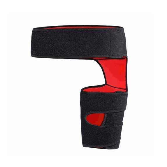 XIRQI Sciatica Pain Relief Brace,Thigh Compression Sleeve for Adjustable Hip & Groin Support,Shock-Absorbing Fitness Wrap,Black