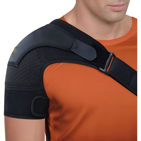 XIRQI Shoulder Brace for Torn Rotator Cuff for Men and Women-4 Sizes-Support&Pain Relief (Black,Large/X-Large)