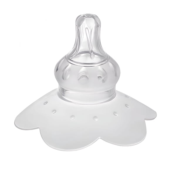 XIRQI Silicone Breastfeeding Nipple Shields, Soft Nursing Protector Shells for Flat Inverted Nipples and Baby Biting Relief