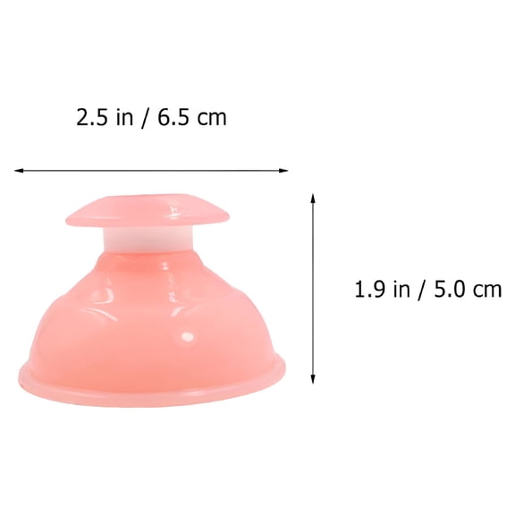XIRQI Silicone Cupping Set with Vacuum Suction Cups for Muscle and Joint Relief, Portable Therapy Cups for Body Massage and Recovery, Pink 4Pcs