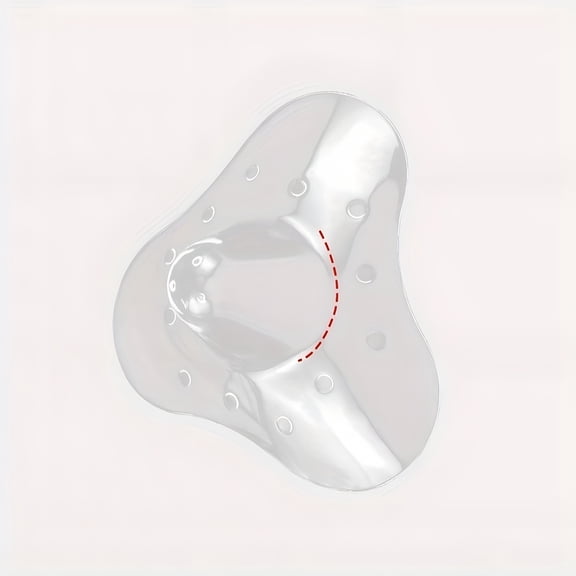 XIRQI Silicone Nipple Protectors for Breastfeeding, 4 Pack Soft Nursing Shields with Symmetrical Openings, Transparent Comfortable Barrier for Sensitive Nipples