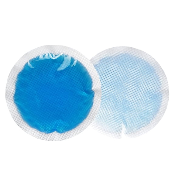 XIRQI Small Ice Packs for Injuries,6 Pack Round Ice Packs for Face,FSA Eligible,Hot Cold Pack Circular Cold Compress with Cloth Backing & Sleeve for Pain Relief,Toothaches