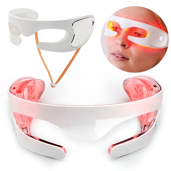 XIRQI Smart Eye Massager with Light Therapy Multi-frequency Vibration Massage to Relieve Eye Fatigue,Relax Eyes,Reduce Dark Circles,Alleviate Dry Eye Syndrome,and Improve Sleep