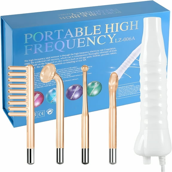 XIRQI Smart Facial & Scalp Massager-Neon Therapy Wand for Skin Tightening,Clarifying & Hair Growth Stimulation