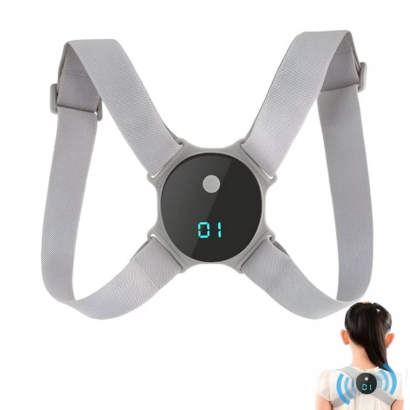 XIRQI Smart Posture Corrector-Adjustable Upper Back Brace with Vibration Intelligent Posture Reminder,Posture Trainer for Kids