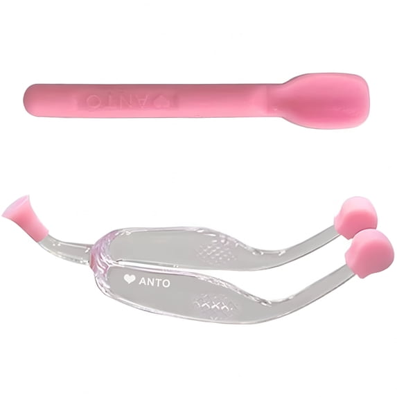 EXLEAF Soft Contact Lense Remover Tool-Contact Lens Insertion Tool Includes Tweezers and Soft Scoop,Contact Lens Removal for Travel Home Use