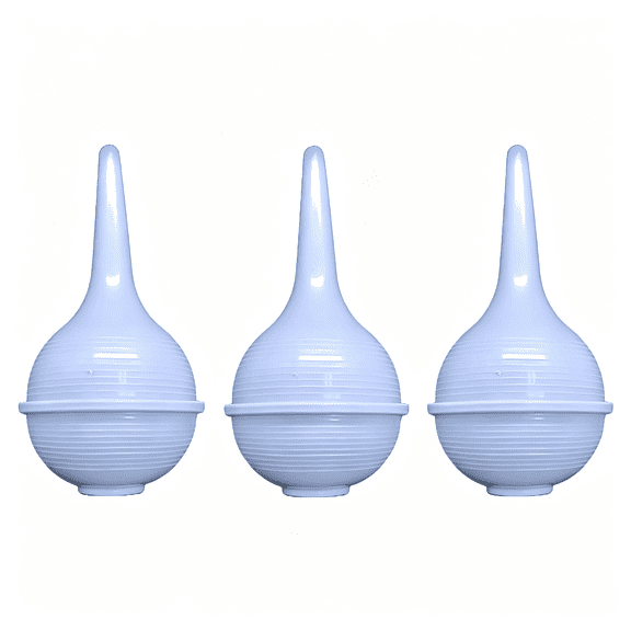 XIRQI Sterile Ear Bulb Rubber Hand Squeeze Baby Bulb Suction Sucker - 2 Oz - Nasal - Ulcer (3 Pack)