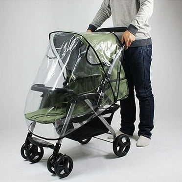XIRQI Stroller Weather Shield/Waterproof/Universal Size/Stroller Rain Cover, Clear