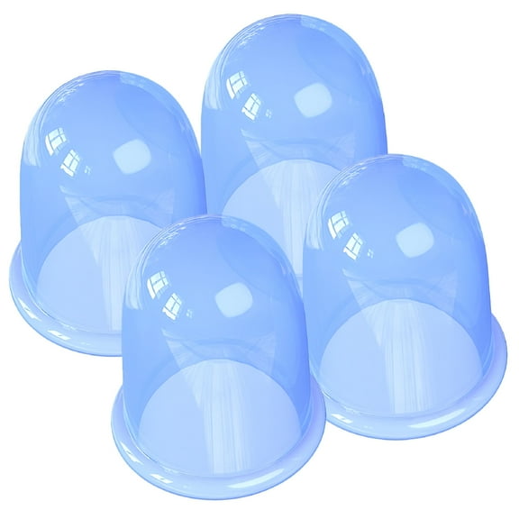 XIRQI Suction Cup for Body Massager Silicone Cupping Vacuum Device 4pcs (Blue)