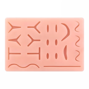 XIRQI Suture Practice Pad Reusable Silicone Medical Training Skin Model Suture Kit Medical Grade