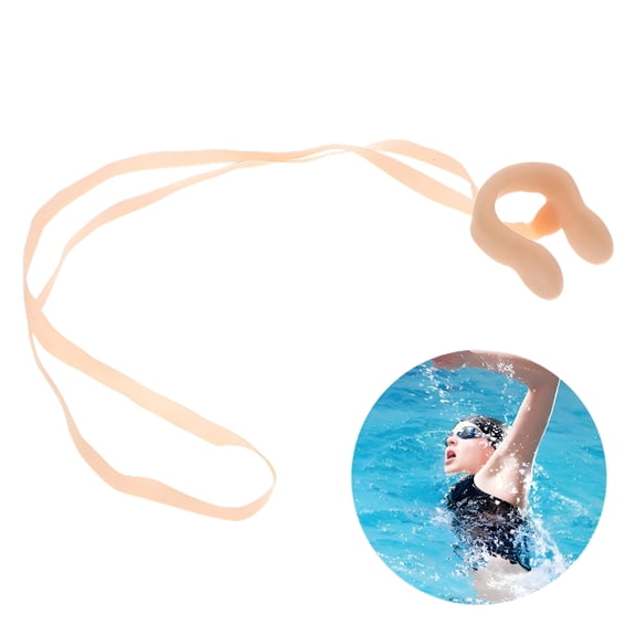 XIRQI Swimming Nose Clips with String, Soft PVC Nose Plugs for Water Sports