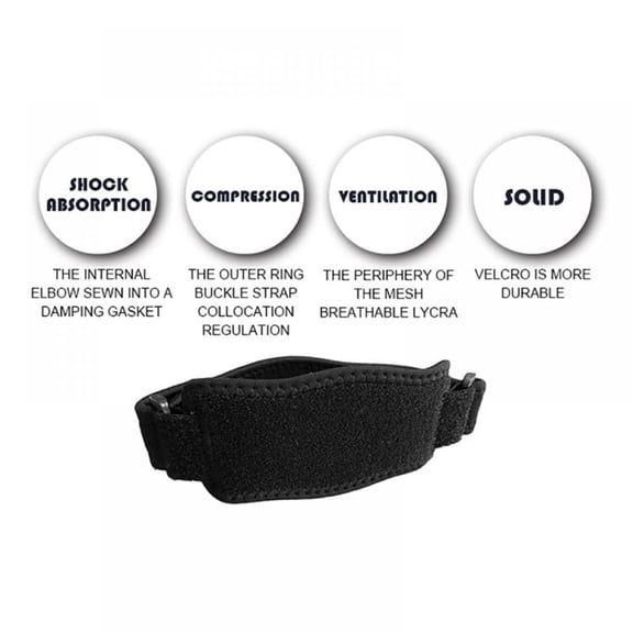 XIRQI Tennis Elbow Brace,Counterforce Brace Tennis Elbow Strap,Tendonitis Arm Band for Elbow Pain,Forearm Brace Tennis Elbow Relief