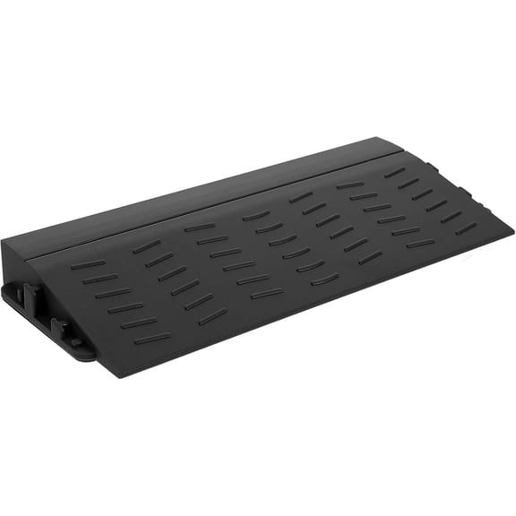 XIRQI Threshold Ramp for Wheelchairs and Robot Vacuums Durable Plastic Entry Ramp 8.26X3.54X0.78In Indoor Outdoor Doorway Curb Mat for Smooth Access