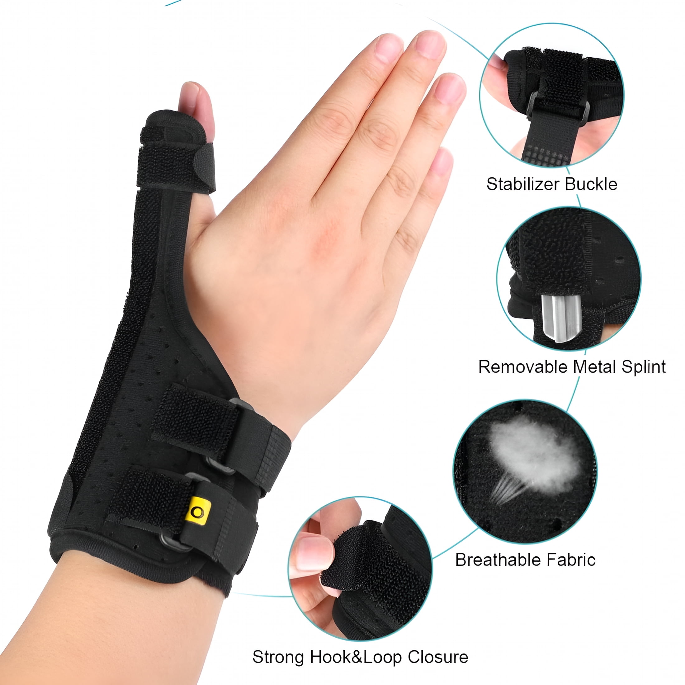 XIRQI Thumb Spica Splint,Finger Protector Thumb Brace with Removable ...