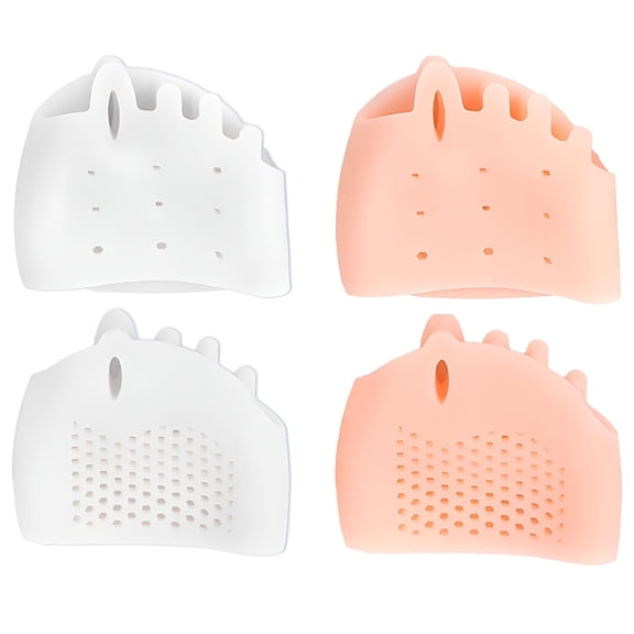 XIRQI Toe Separators 5 Holes 2 Pairs Bunion Toe Straighteners Toe Spacers for Pedicure