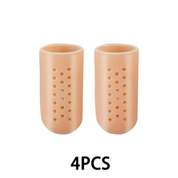 XIRQI Toe Spacers, Soft Corn Pads for Toes to Prevent Friction, Blister Bandages for Feet, Versatile Toe Protectors for Women’s Foot Care,Brown,XS