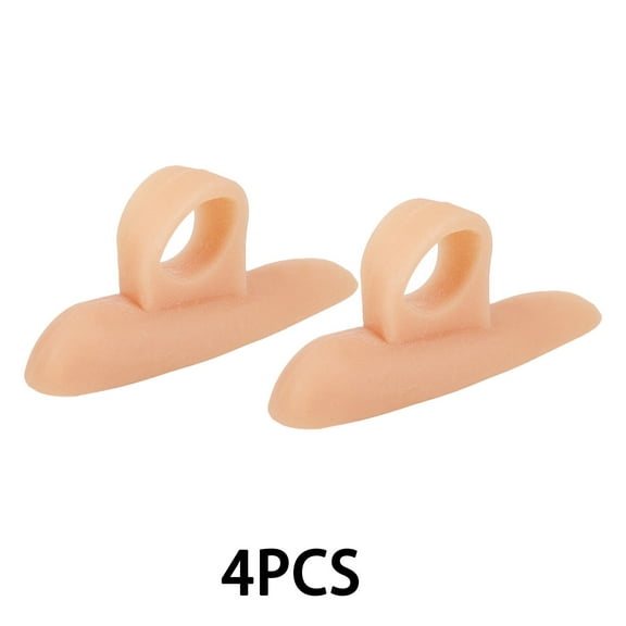 XIRQI Toe Spacers, Soft Toe Splint for Straightening, Relaxing Toe Straightener for Long-Lasting Comfort,Brown