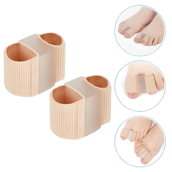 XIRQI Toe Straightener Corrector 2Pcs Women Toe Separator Toe Separators for Overlapping Toes Bunion Toe Corrector