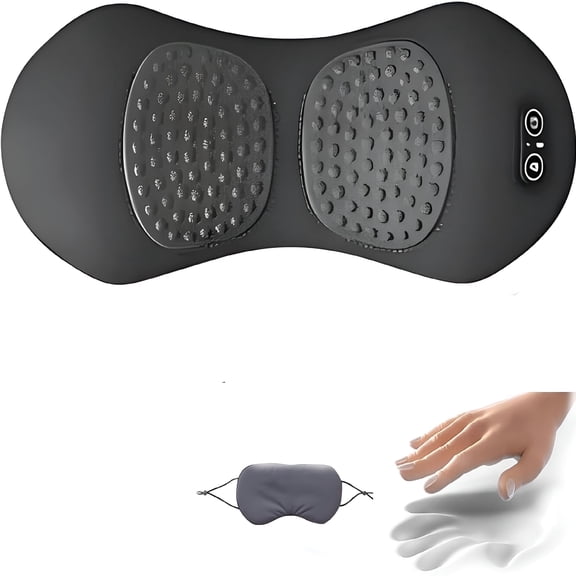 XIRQI Triple Fusion Back Massager,Three-In-One Back Massager for Sciatica Relief,Portable Electric Massage Pads for Neck,Shoulders,And Back(Gray)