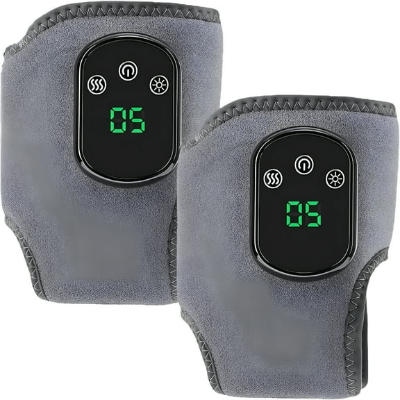 XIRQI Triple Therapy Foot Massager,Foot Renew for Neuropathy,Smart Wireless Portable Heated Ankle Wrap with Hot Compress & Heat Levels for Pain Relief (2Pcs Foot)