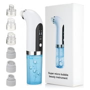XIRQI USB Rechargeable Hydrodermabrasion Device, Electric Blackhead Extractor and Vacuum Suction Facial Pore Cleaner Tool