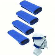 XIRQI Universal Cpap Headgear Strap Covers,Blue,4-Pack Comfort Pads for Cpap Mask,Cushion Accessories
