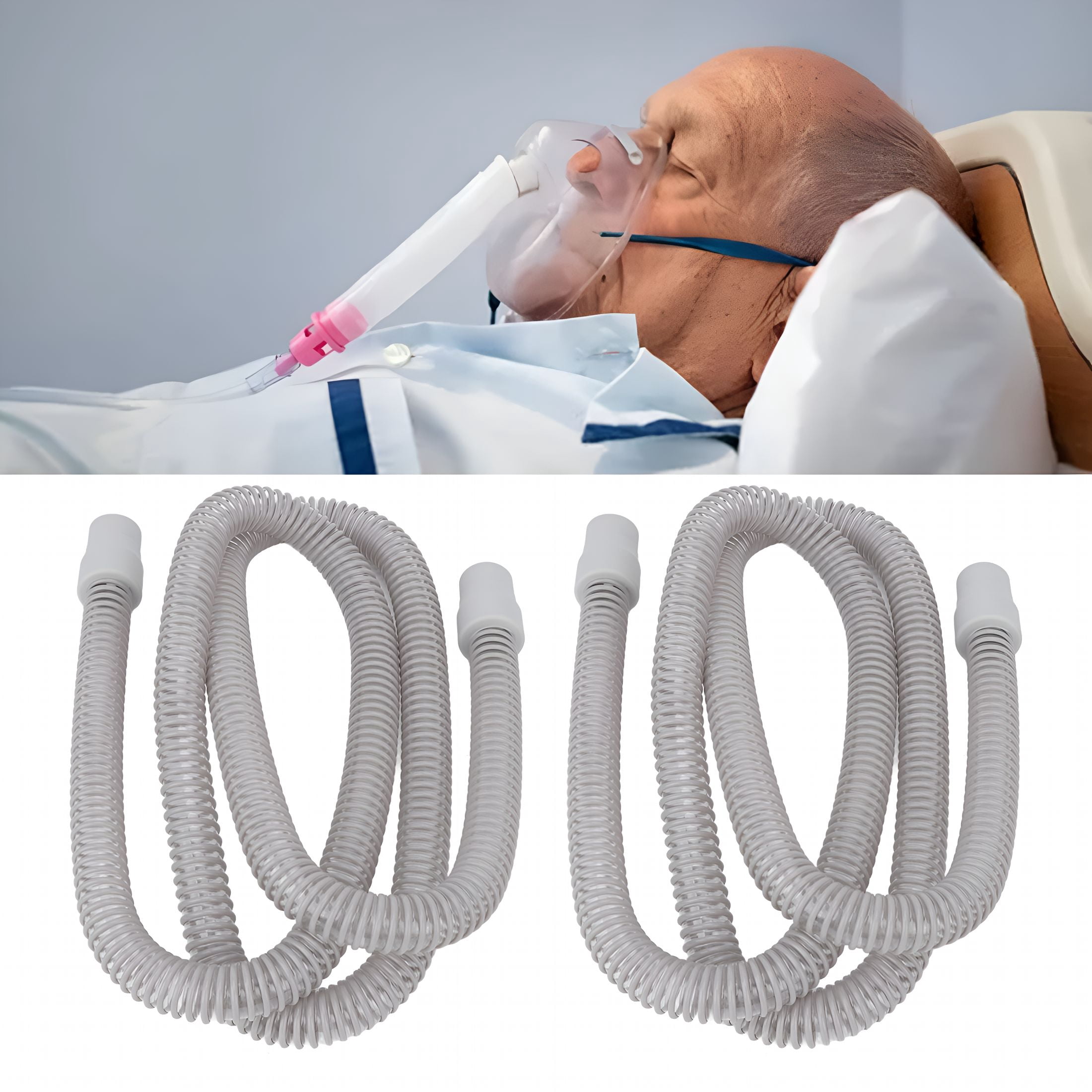 XIRQI Universal Cpap Hoses,2Pcs Universal Cpap Hose High Flexibility 70 ...