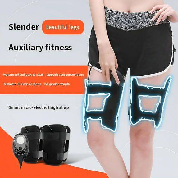 XIRQI Upgrade Ems Electric Muscle Stimulator Massager Fitness Tens Anti Cellulite Legs Belts Trainer Slimming Thigh