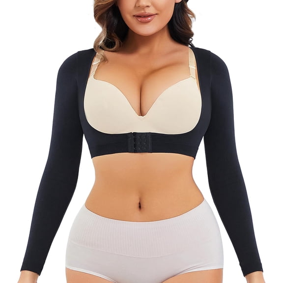 XIRQI Upper Arm Shaper for Women Post Surgery Slimming Compression Sleeves Shapewear Tops