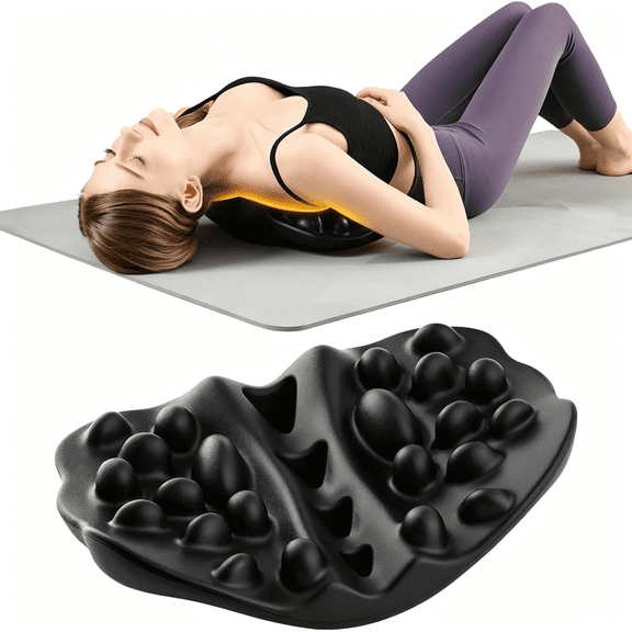 XIRQI Upper Back Stretcher with 22 Pressure Points for Shoulder Blades | Firm High-Density Foam Trigger Point Massager for Shoulder Blades, Trapezius and Upper Back; Body-Weight Pressure Control