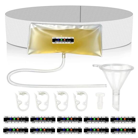 XIRQI Urine Test Complete Kit, 2 to 4 Oz Concealed Sample Bag with Adjustable Belt, Temperature Strips &Amp; Funnel, Reusable Storage System for Hospitals, Suitable for Emergency and Travel Use