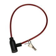 XIRQI Utoimkio Bike Lock Cable Heavy Duty Anti Theft Bicycle Lock Bike Accessories with 2 Keys,1/3 Inch Diameter(2 FT)